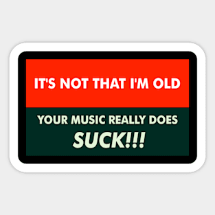 Music Suck Sticker